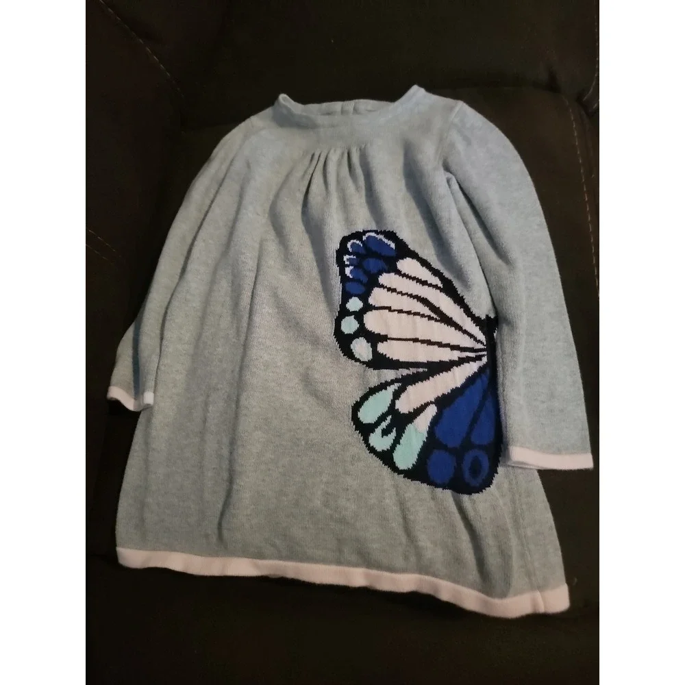 Gymboree butterfly‎ garden sweater dress size 5t